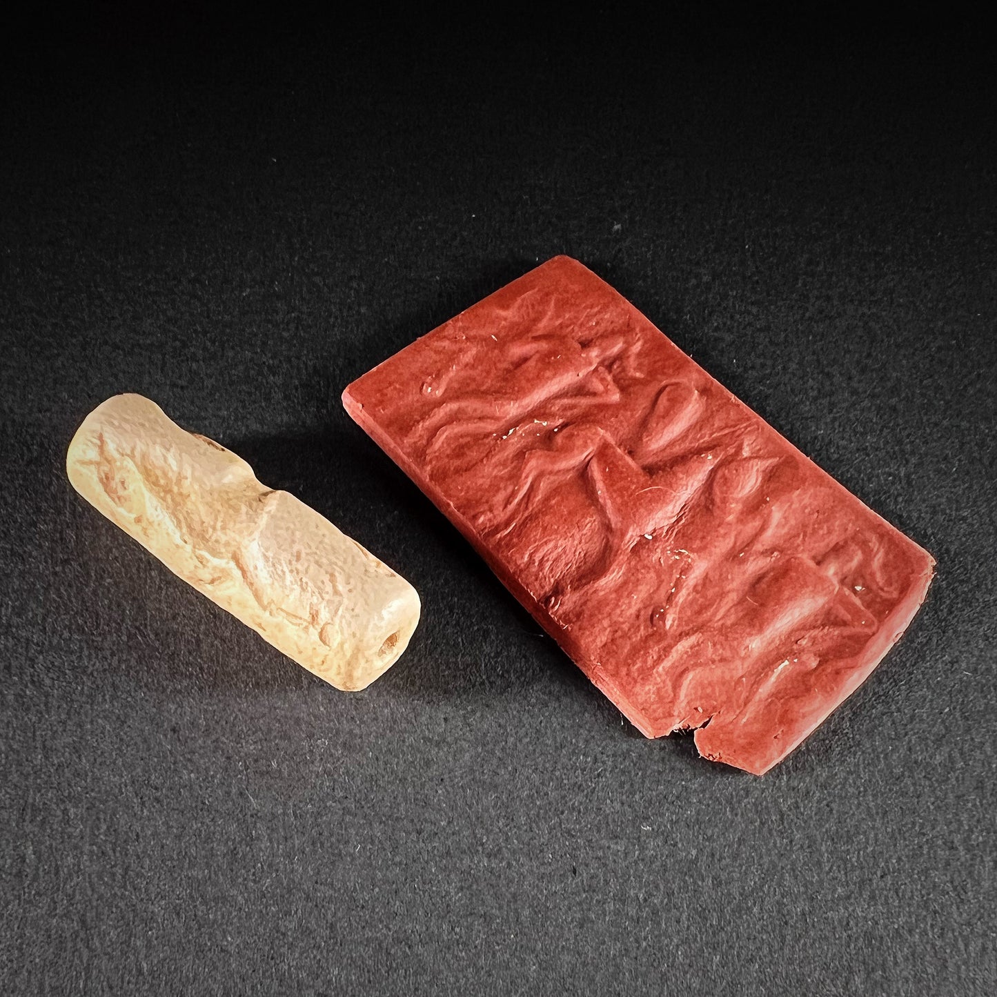 Mesopotamian White Stone Cylinder Seal