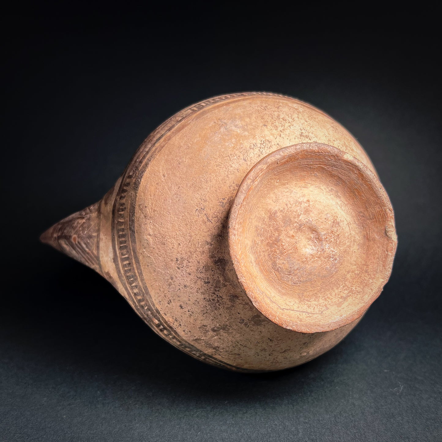 Seljuk Pottery Spouted Pitcher