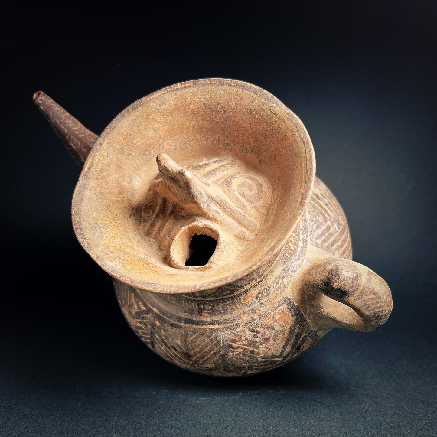 Seljuk Pottery Spouted Pitcher