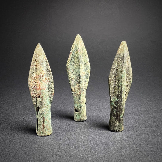 Greek Bronze Bilobate Arrowheads