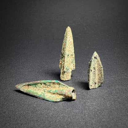 Greek Bronze Trilobate Arrowheads