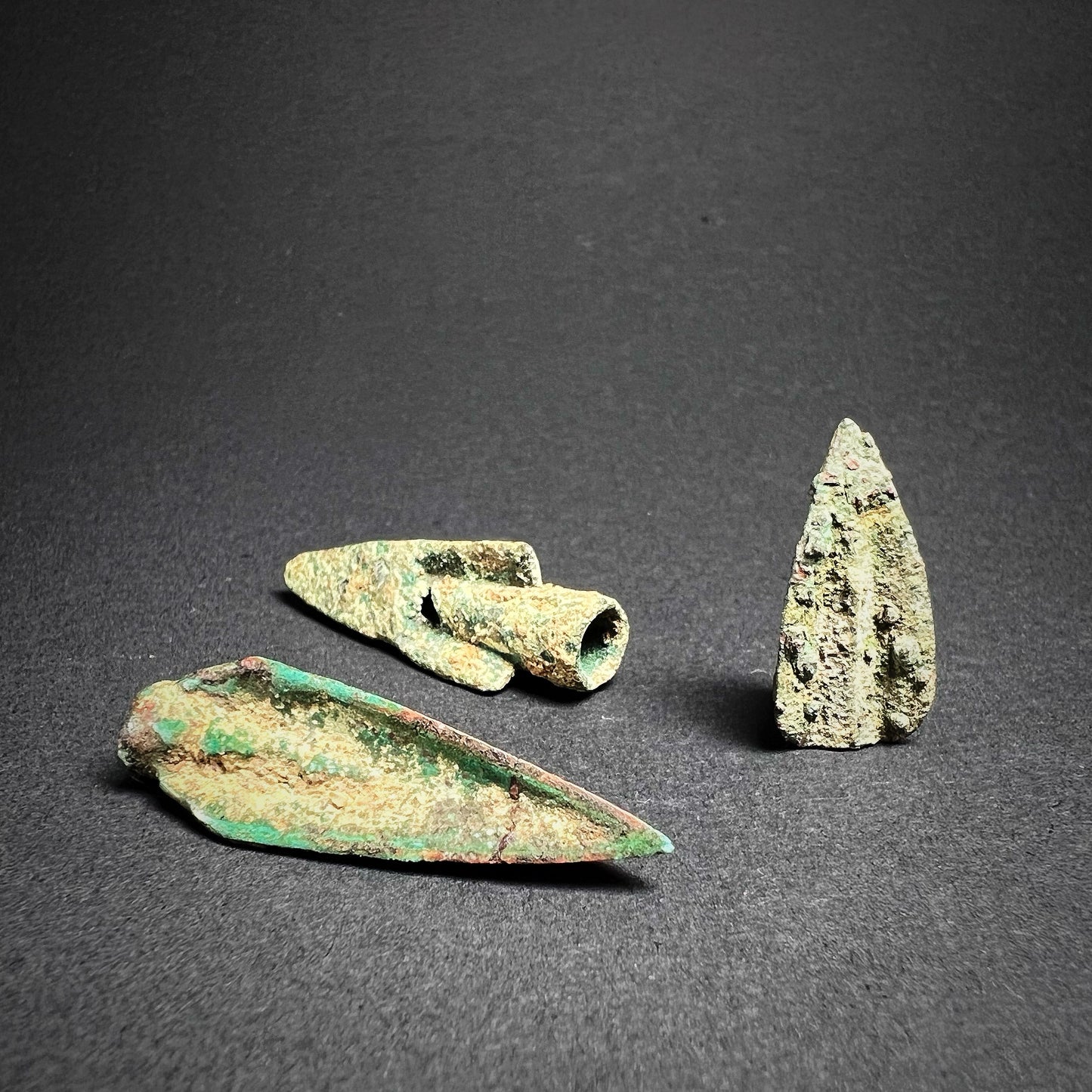Greek Bronze Trilobate Arrowheads