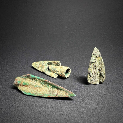 Greek Bronze Trilobate Arrowheads