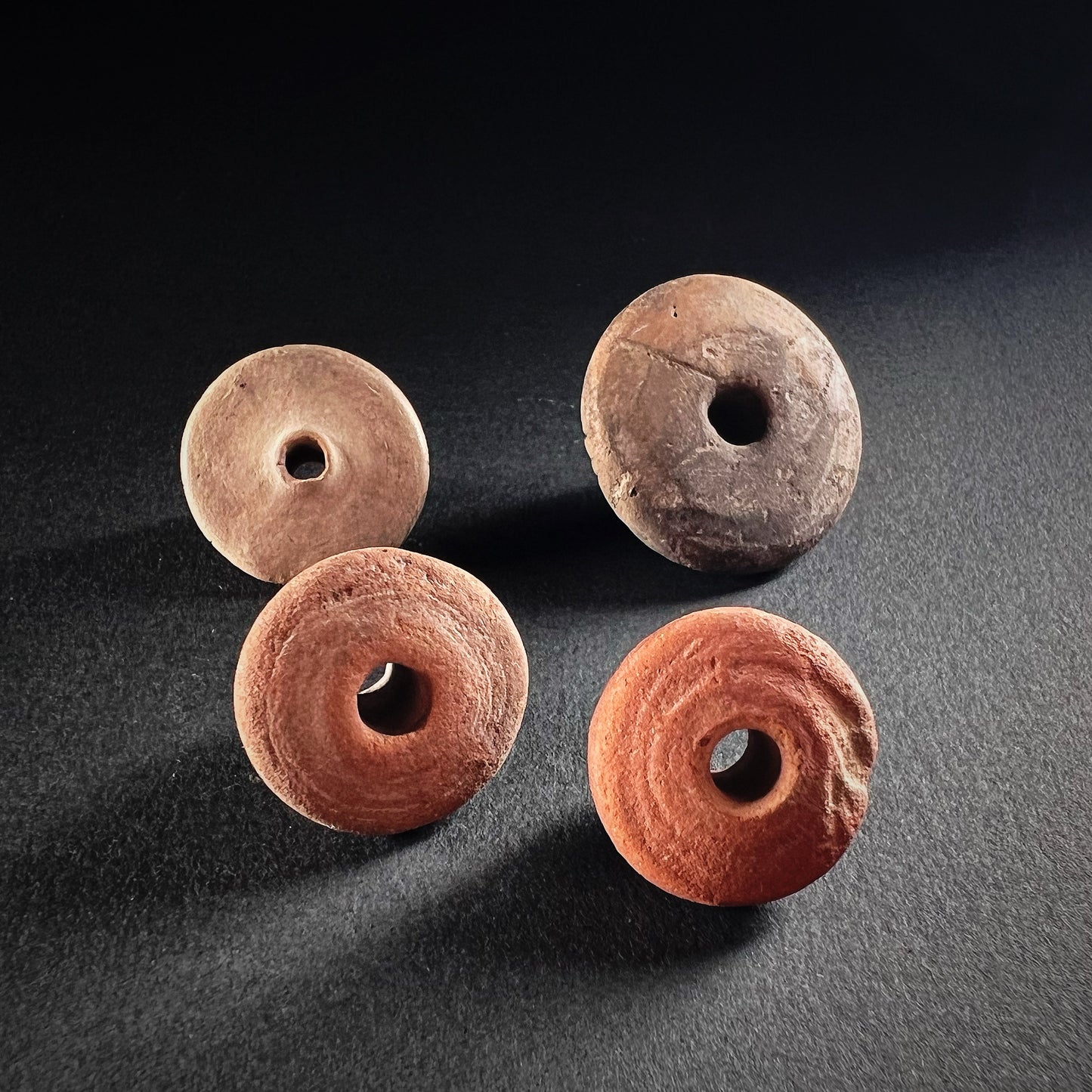 Manabí or Quimbaya Terracotta Spindle Whorls
