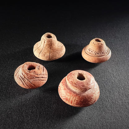 Manabí or Quimbaya Terracotta Spindle Whorls