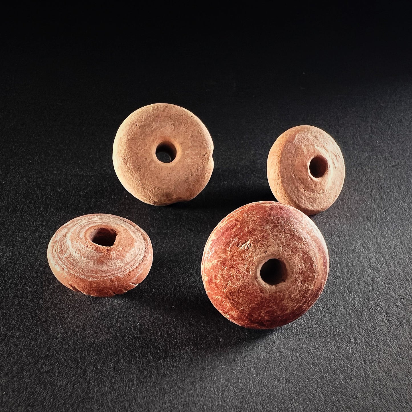 Manabí or Quimbaya Terracotta Spindle Whorls
