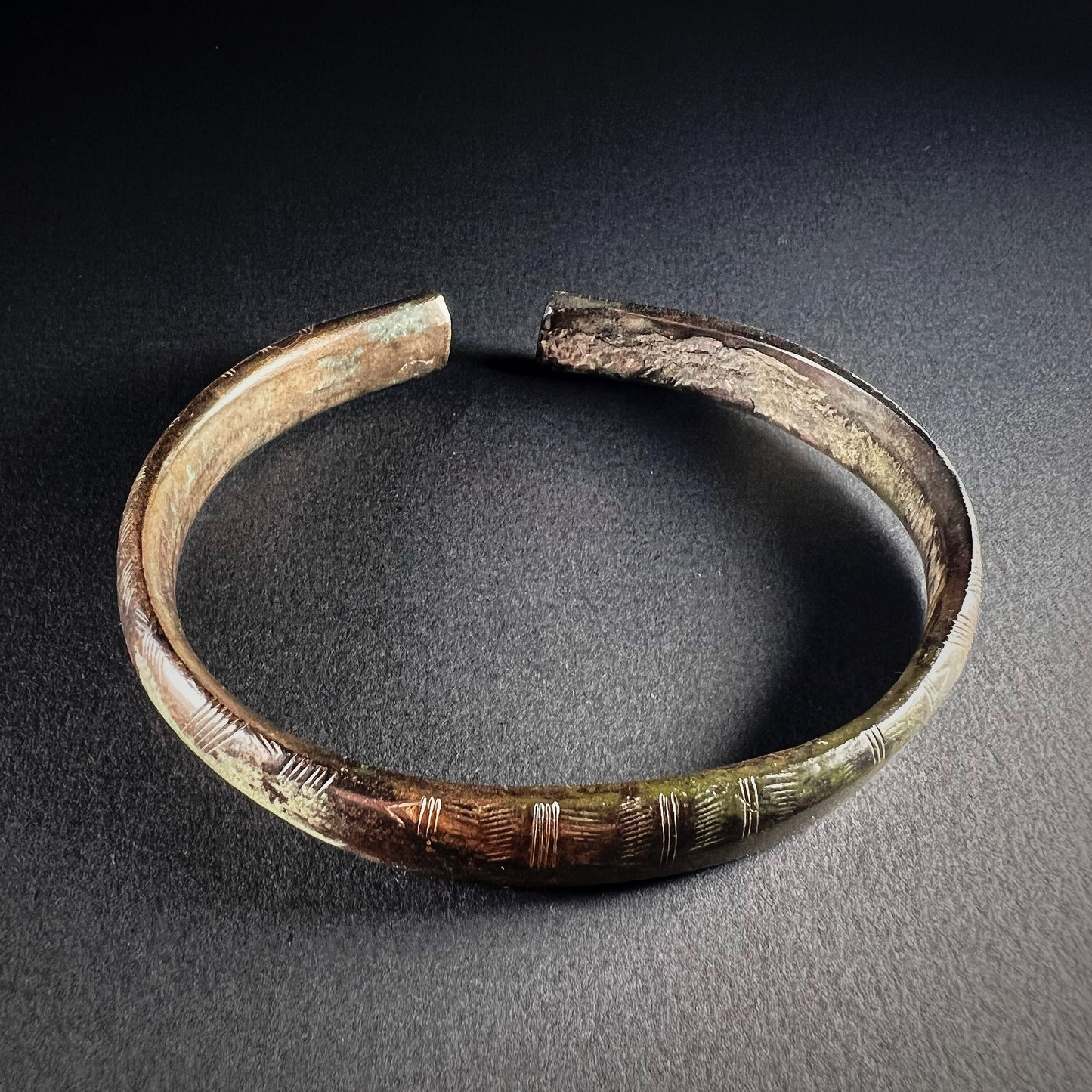 Bronze Age Penannular Bracelet with Incised Motifs