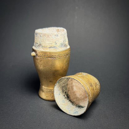 Laotian Bronze Lime Container