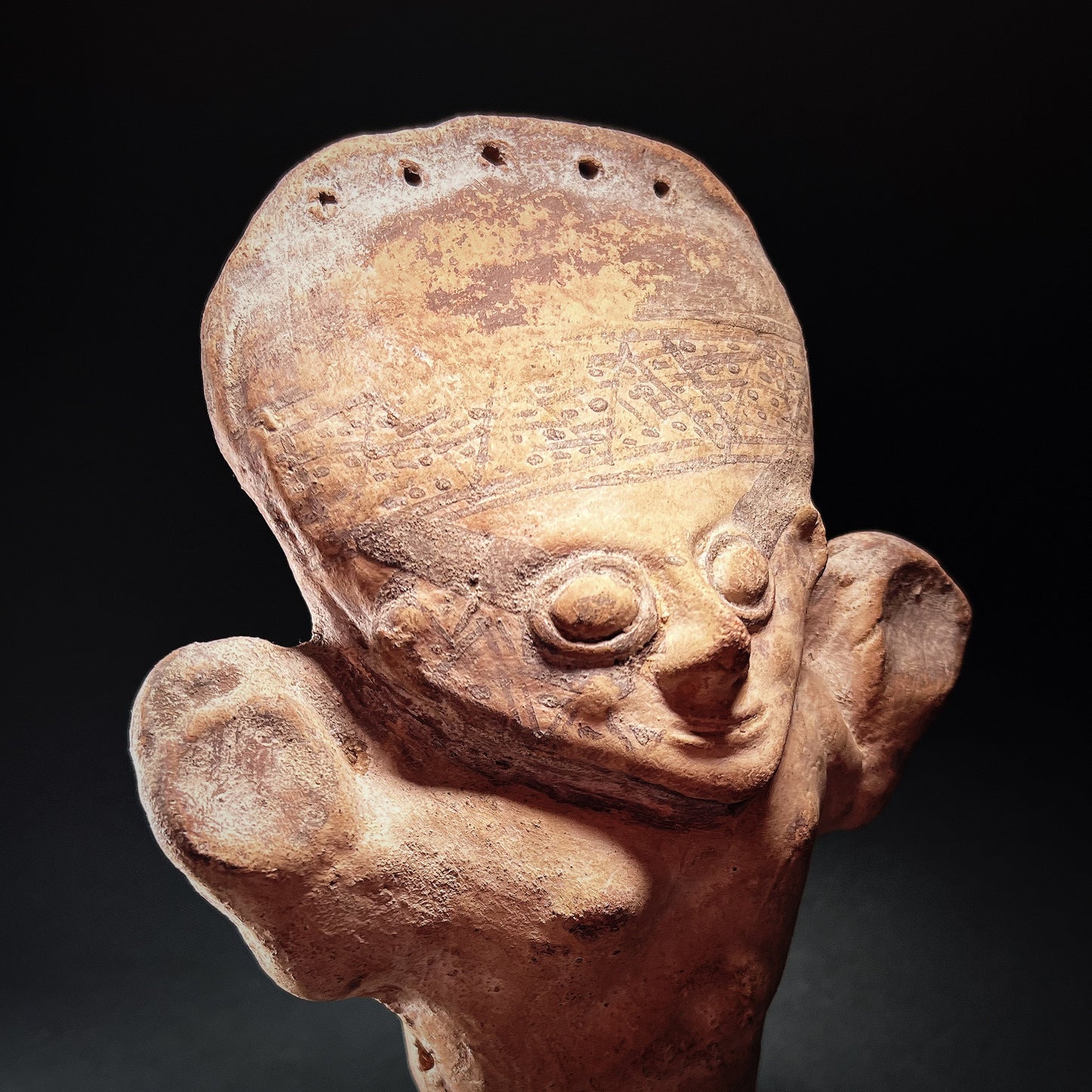 Chancay Pottery Standing Female Figure Cuchimilco