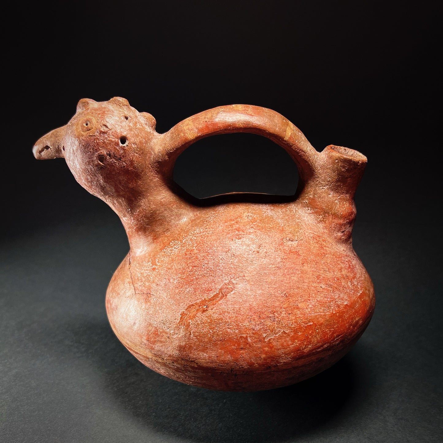 Vicús Pottery Bird Stirrup Spout Whistling Vessel