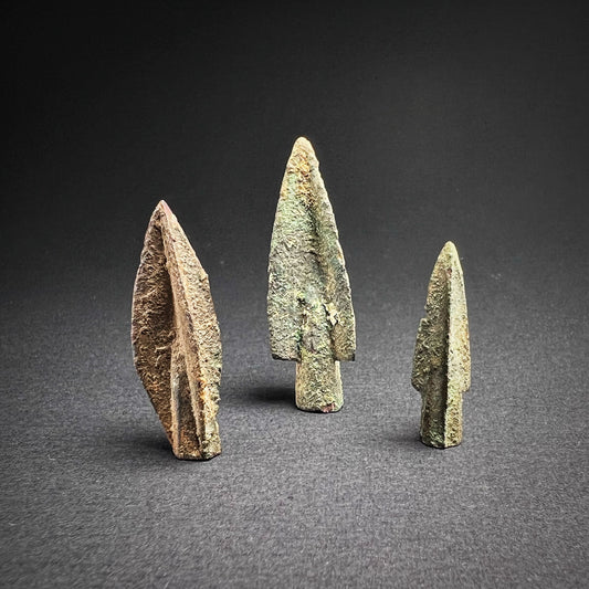 Greek Bronze Trilobate Arrowheads