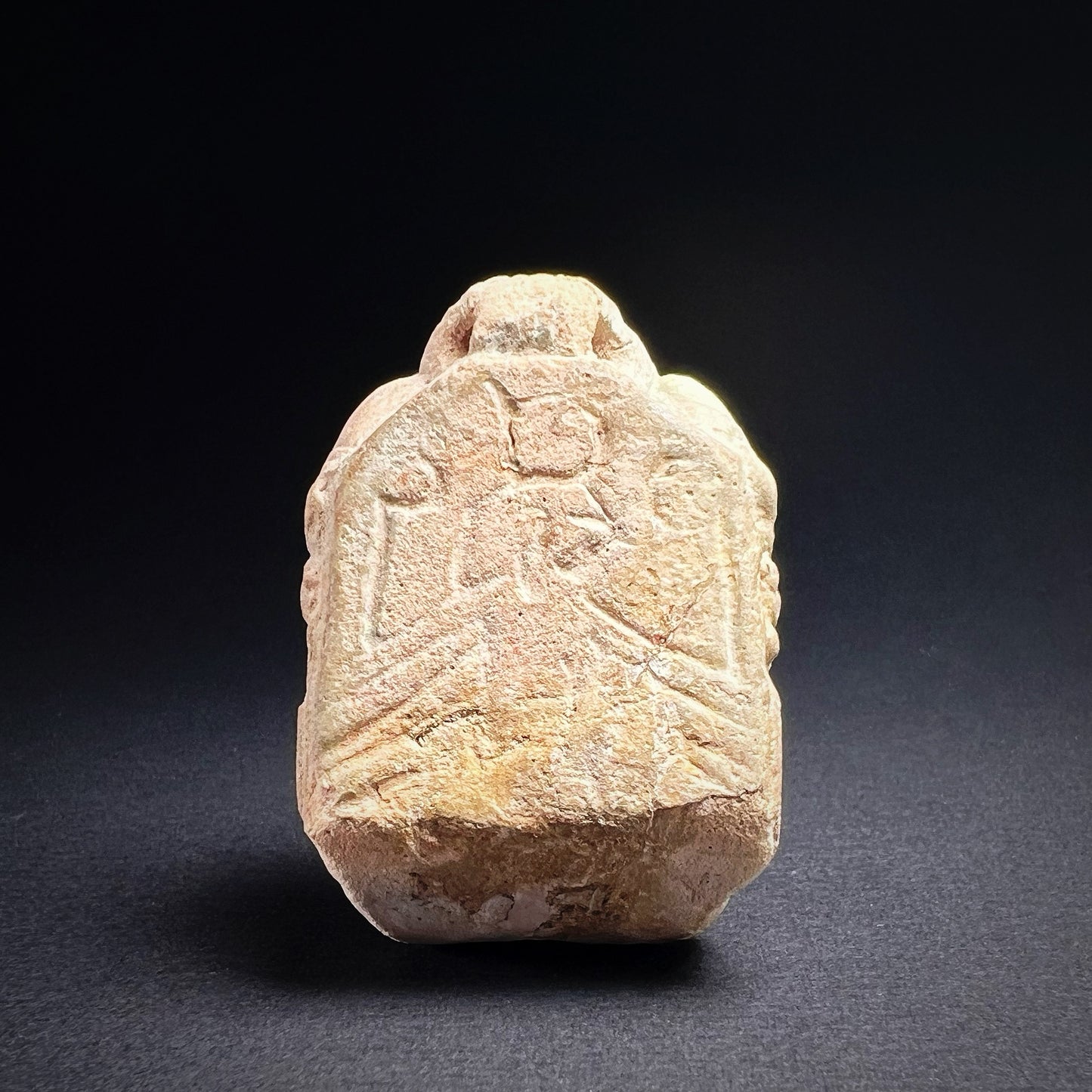 Egyptian Faience Amulet of Ptah-Pataikos