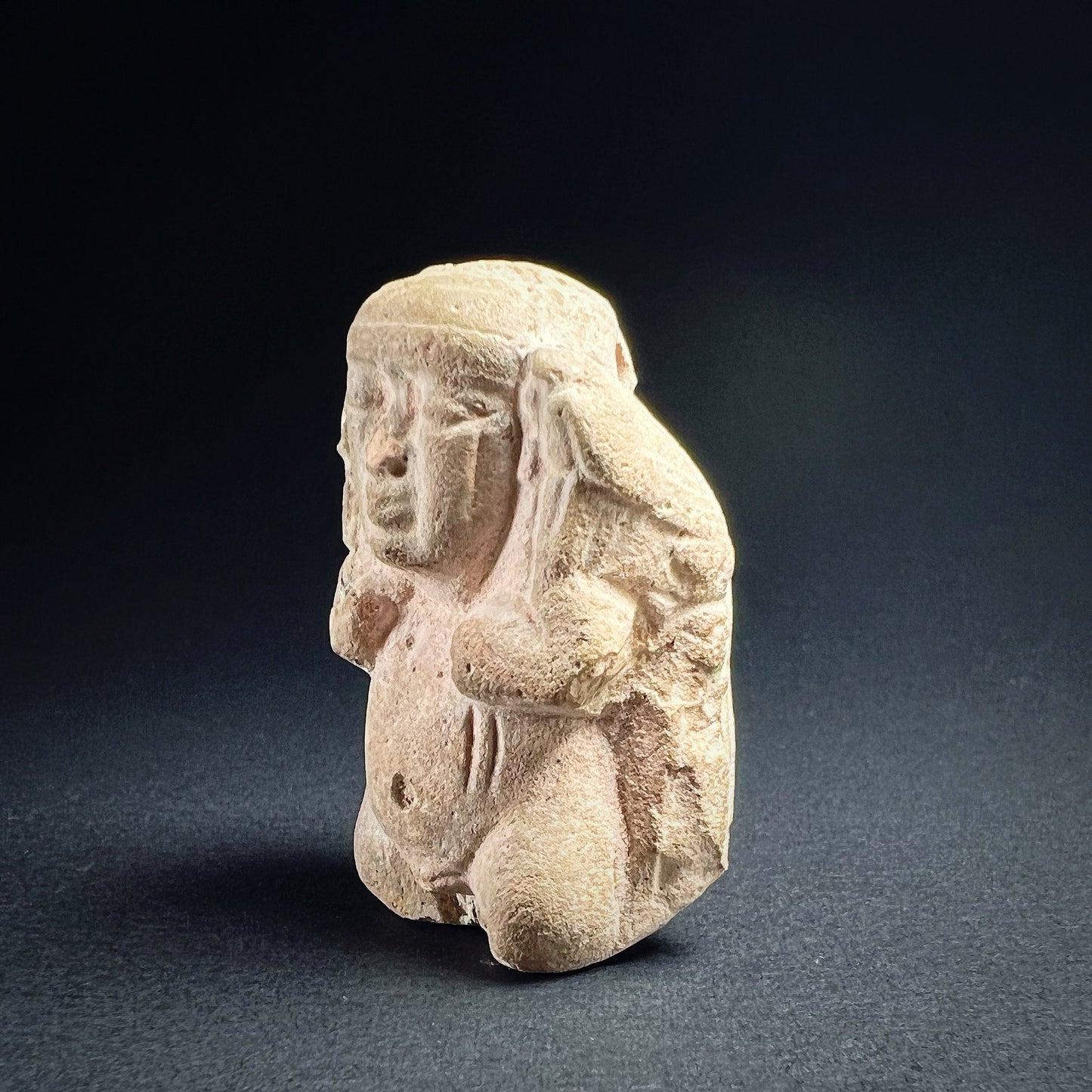Egyptian Faience Amulet of Ptah-Pataikos
