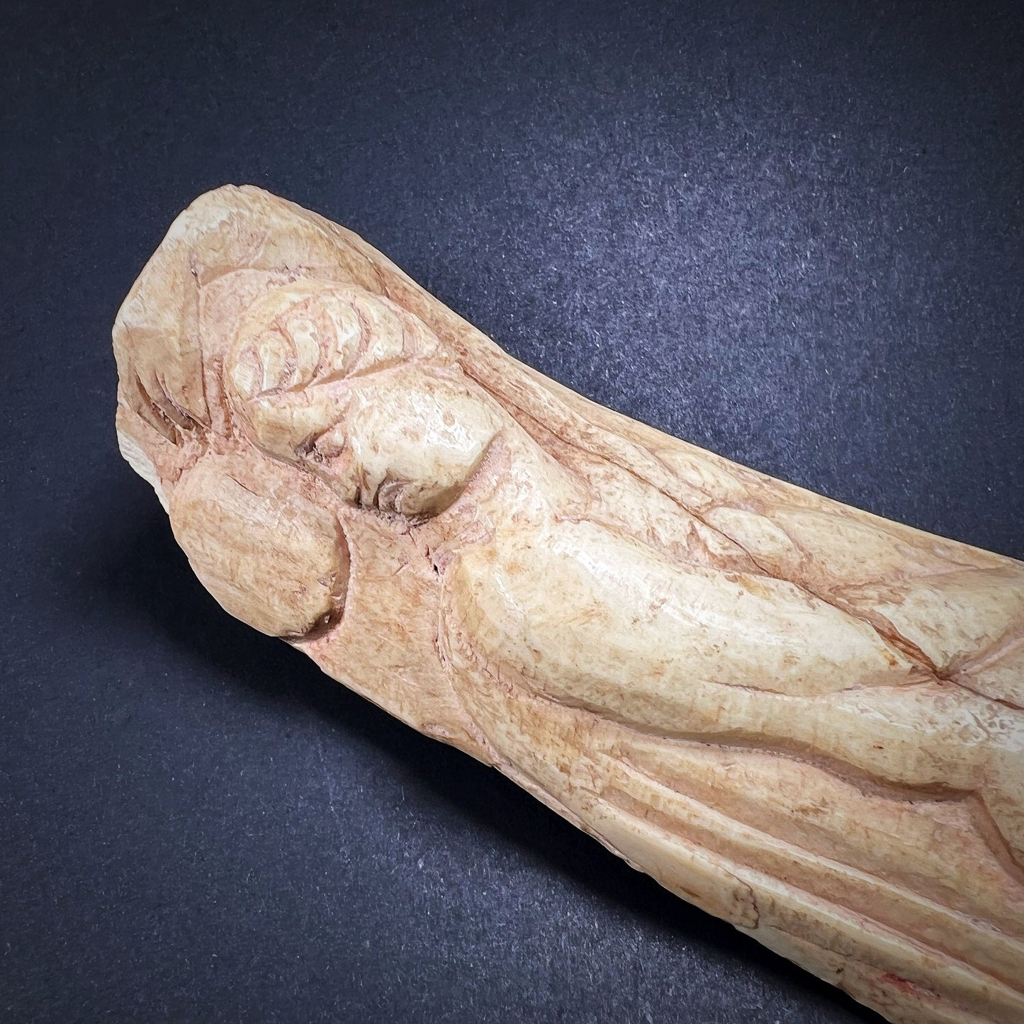 Roman Bone Plaque with Nude Venus  