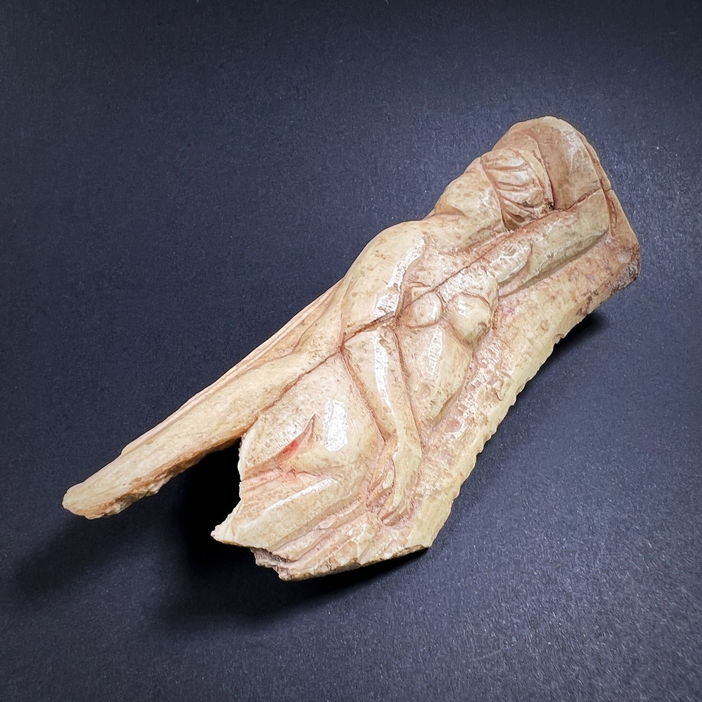 Roman Bone Plaque with Nude Venus  