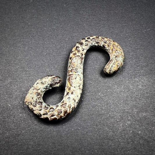 Tudor Zoomorphic Bronze Snake Buckle