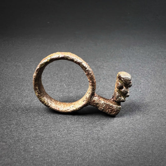 Roman Bronze Ring Key