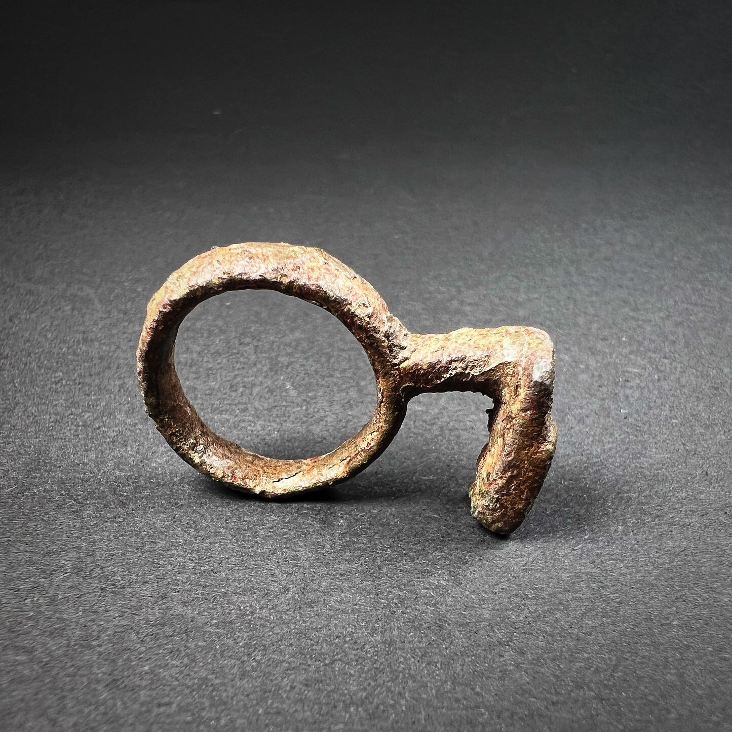 Roman Bronze Ring Key
