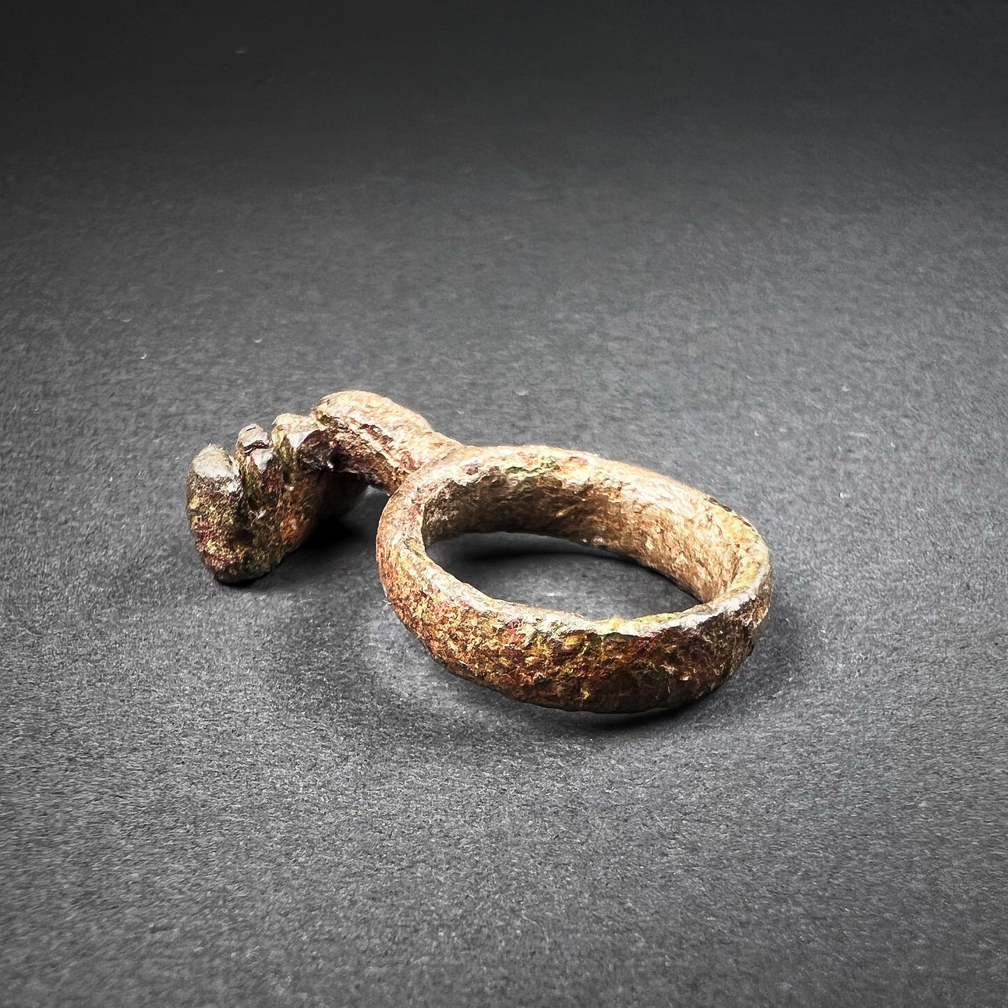 Roman Bronze Ring Key