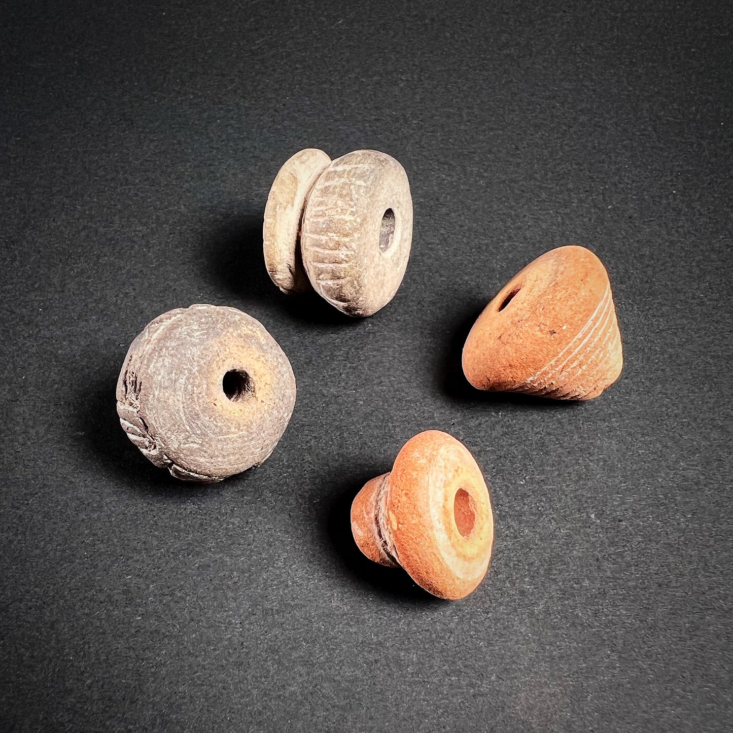 Manabí or Quimbaya Terracotta Spindle Whorls