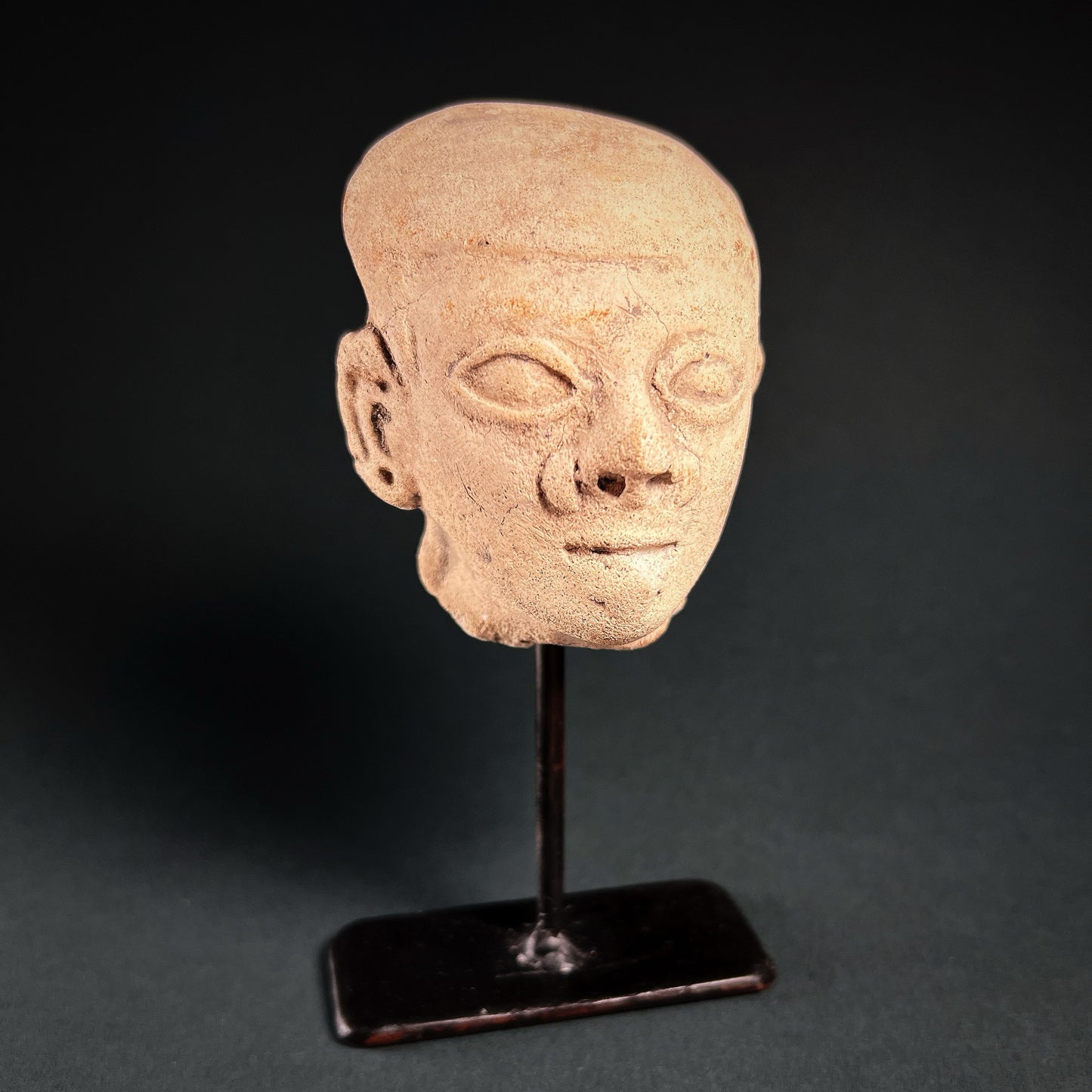 La Tolita-Tumaco Grey Ware Head Fragment