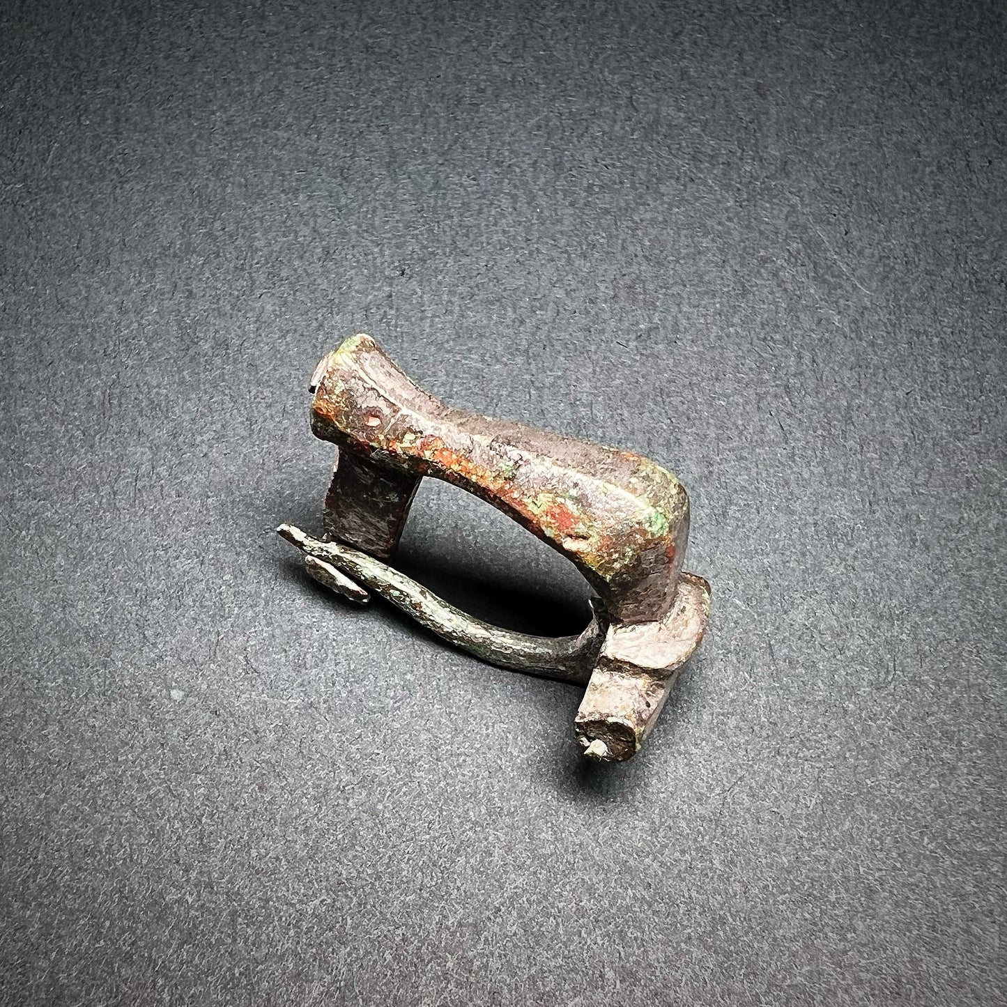 Roman Silvered Bronze Knee Fibula