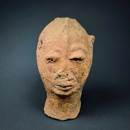 Bura Terracotta Funerary Figure Head