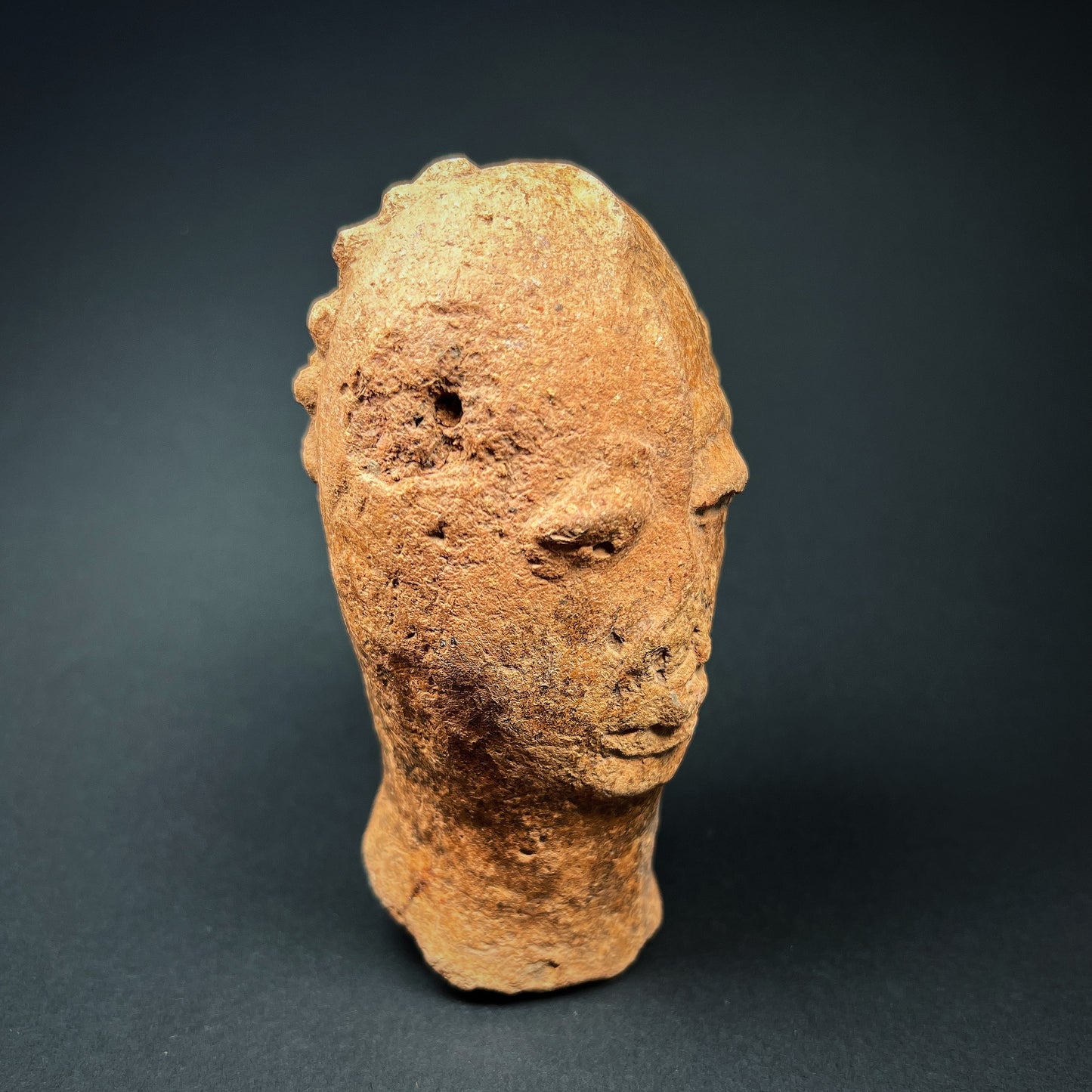 Bura Terracotta Funerary Figure Head