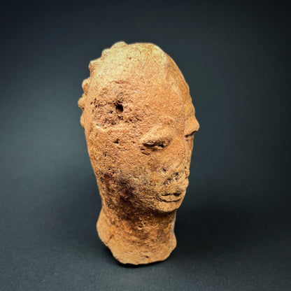 Bura Terracotta Funerary Figure Head