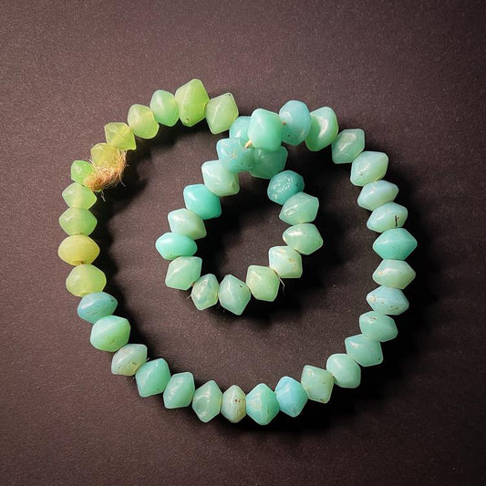Strand of Vaseline Glass Beads
