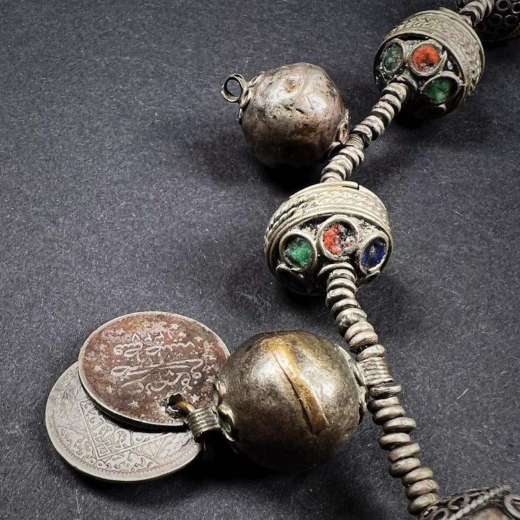Kuchi Women's Cloisonne Coin Pendant Necklace