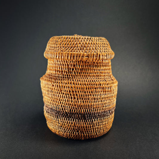 Lozi Makenge Root Lidded Basket Box Katumbwa