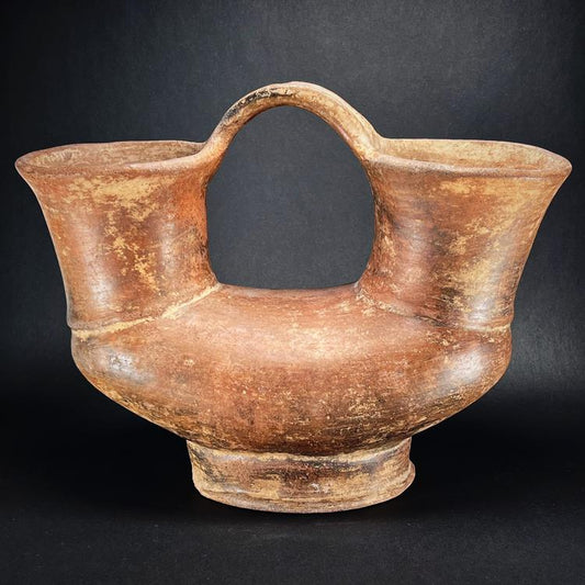 Tairona Double-Spouted Pottery Vessel