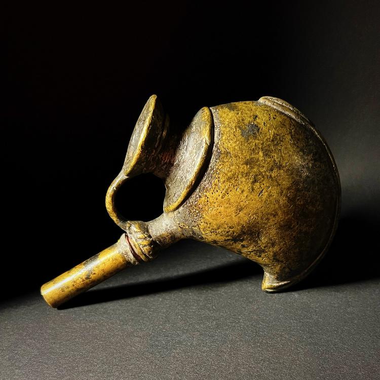 Indian Bronze Mango-Shaped Hookah