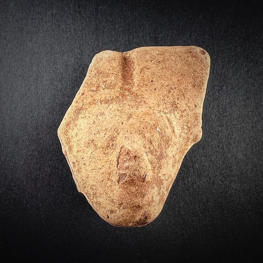 Maya Terracotta Deity or Warrior Figurine Fragment