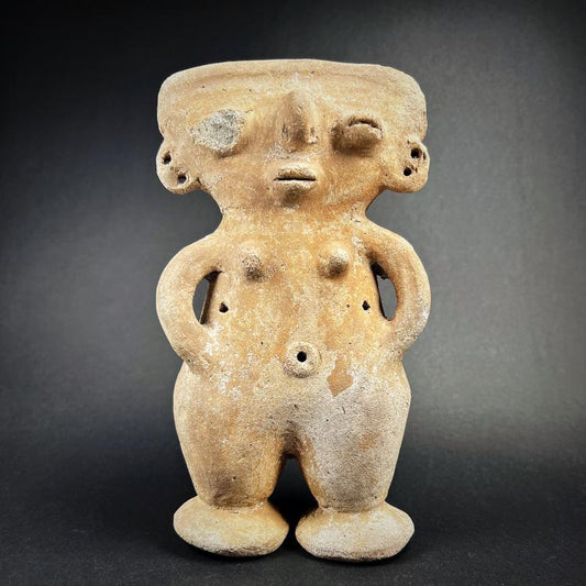 Quimbaya Figural Pottery Rattle