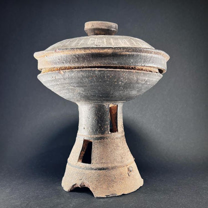 Silla Kingdom Lidded Stoneware Bowl