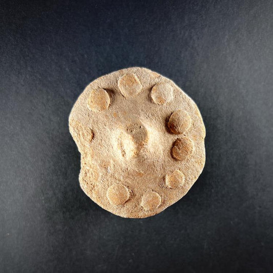 Cypro-Archaic Terracotta Chariot Wheel Fragment