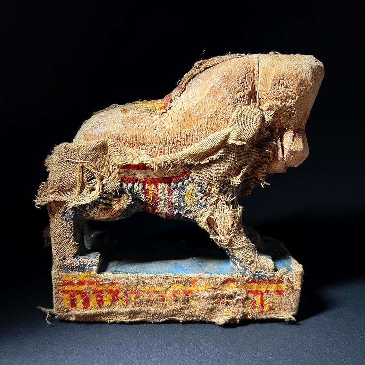 Indian Wooden Nandi Bull Figure