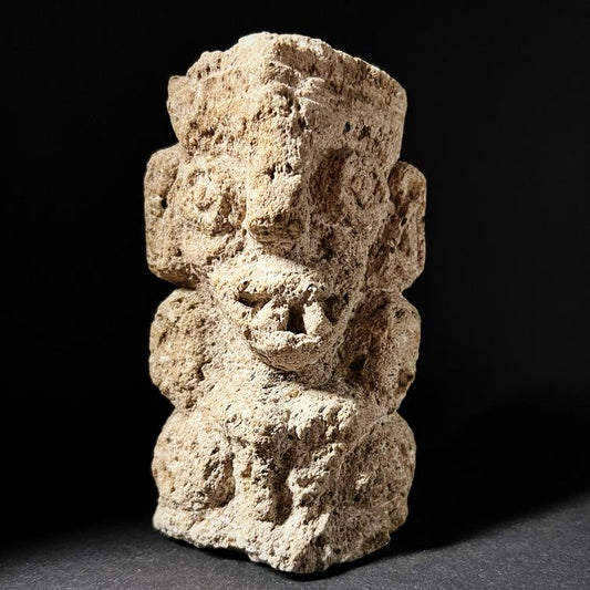 Aztec Scoria Figurine Tlaloc